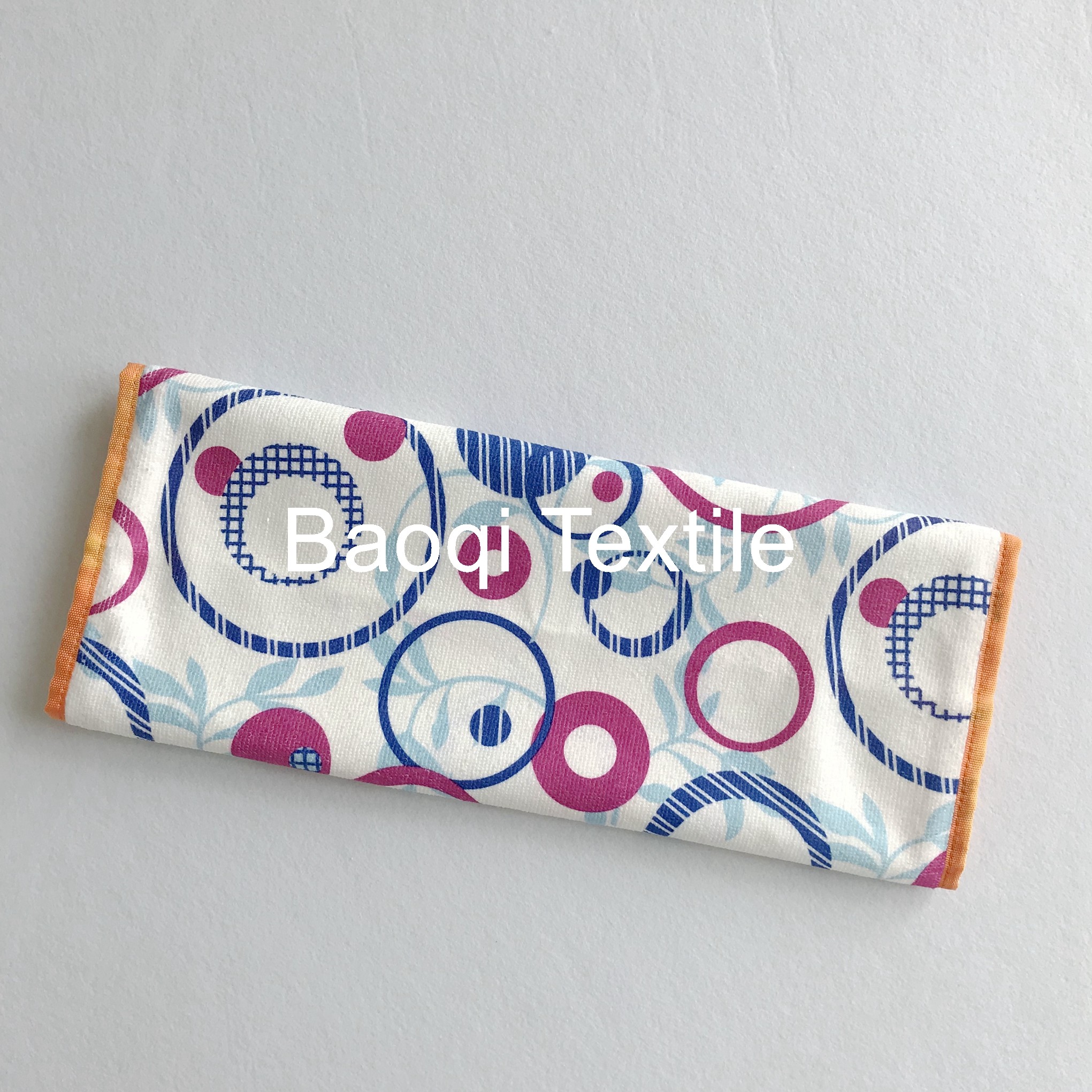 Printed color size 16”100% poly microfiber cleaning cloth， tea towels dry water kitchen dish towels with white mesh