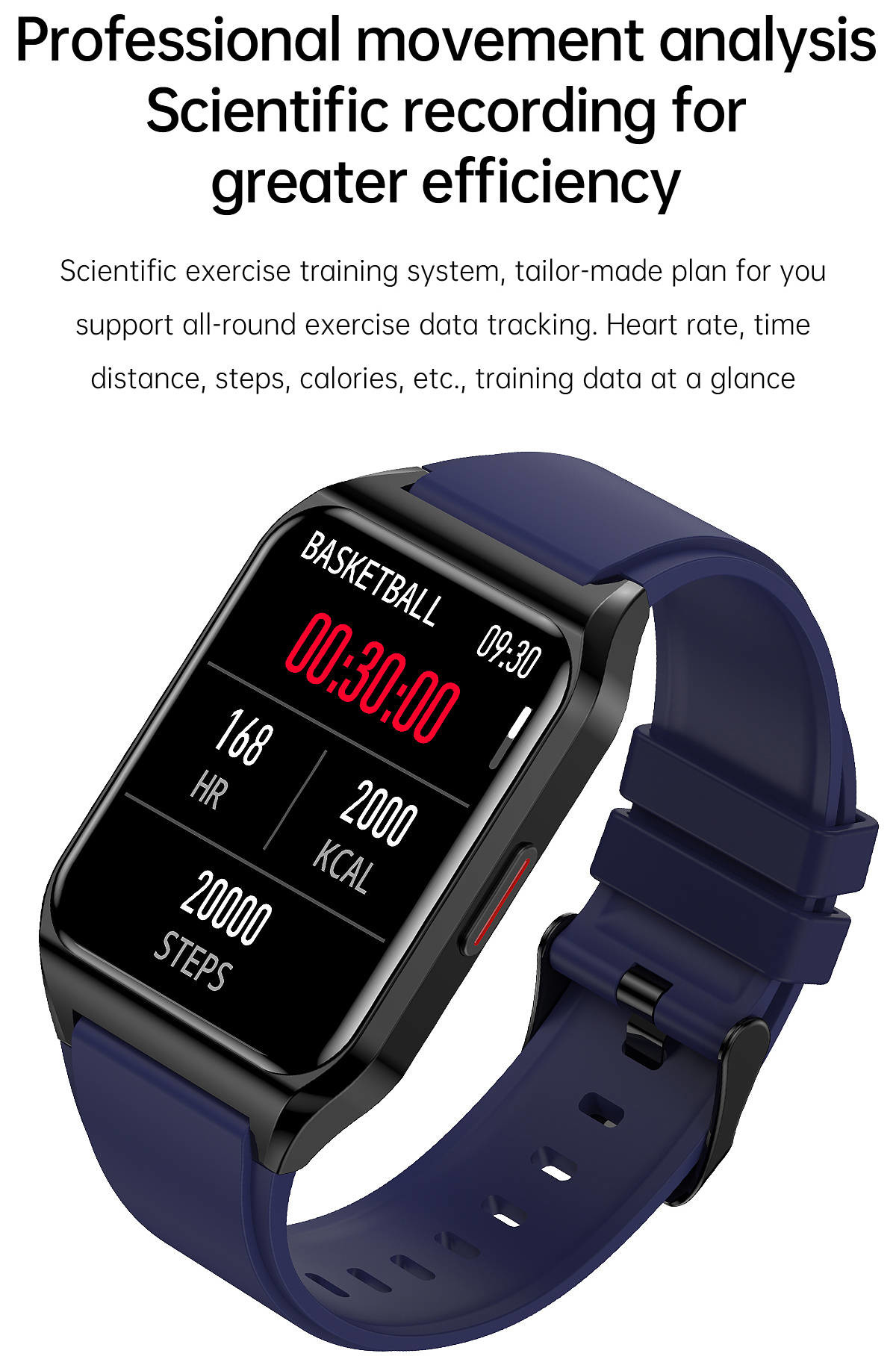 Multi Sport Modes Fitbit Smartwatch 1.69 Inch Blood Oxygen Monitoring For Health
