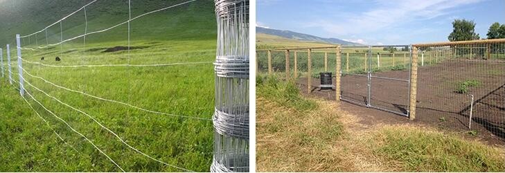 200m Length Wire Cattle Fencing , 90kgs/Mm2 Galvanized Cattle Panels