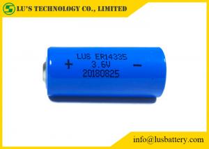 Buy cheap 2/3AA ER14335 Lithium 3.6 V Battery 1.65Ah Lithium Thionyl Chloride Cell For Smoke Alarms product
