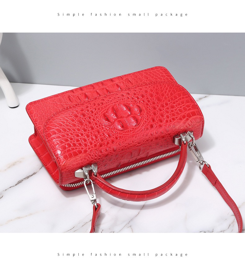 Fashion Designer Genuine Crocodile Leather Women Small Handbag Purse Authentic Alligator Skin Female Flap Shoulder Bag