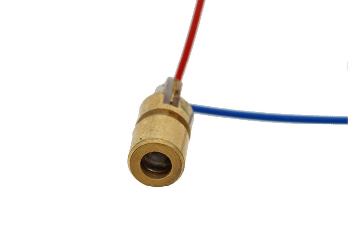 DC 5V Electronic Components , 650nm Laser Diode Module With Red Copper Head Tube