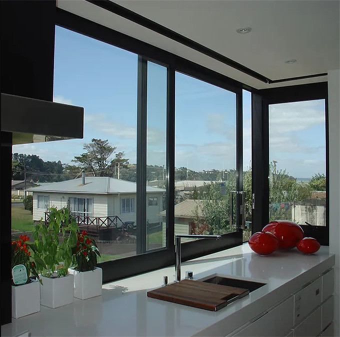 Direct Sliding Window with Insulated Soundproof Design and Horizontal Opening Pattern