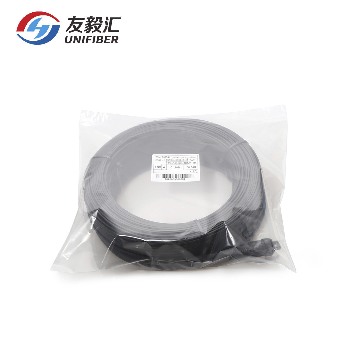 G657A1 FTTH Pre Connectorized Drop Cable SC/APC To SC/APC 1~150m