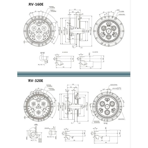 Durable Industrial Robot Accessories RV-160E Reducer RV Transmission Type