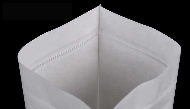 Kraft Paper Bags With Your Own Design And Window And Heat Seal And Zipper Top