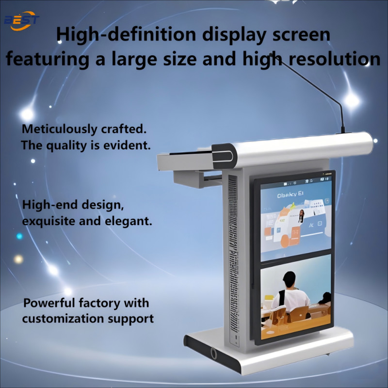 8GB RAM Multimedia Podium TFT Included Smartboard Podium For Classroom
