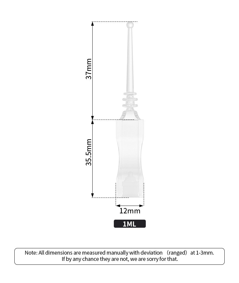 Mini Plastic Empty Ampoule Bottle , 1ml Empty Face Serum Bottles