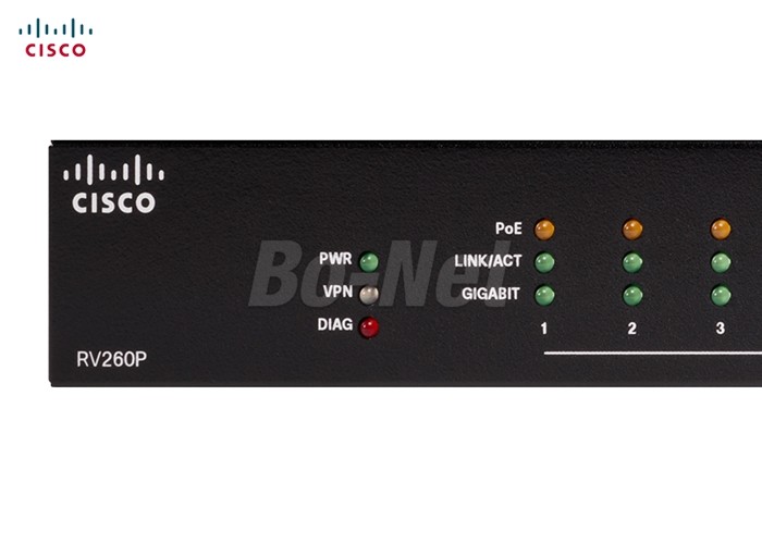 8 Port Gigabit Enterprise Router Cisco Second Hand 4 POE Ports VPN Cisco RV260P-K9-CN
