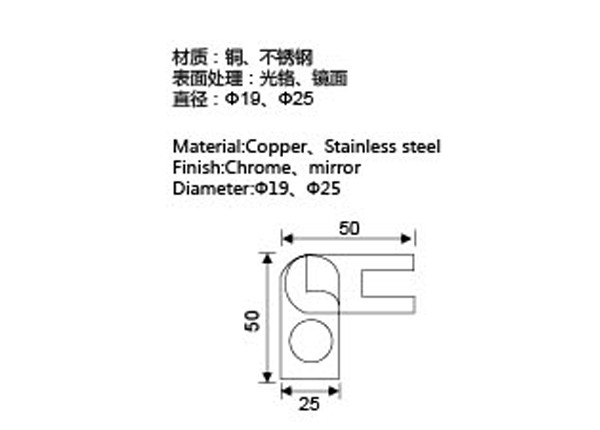 Customized Size Glass Door Fitting Contemporary Style With Solid Casting
