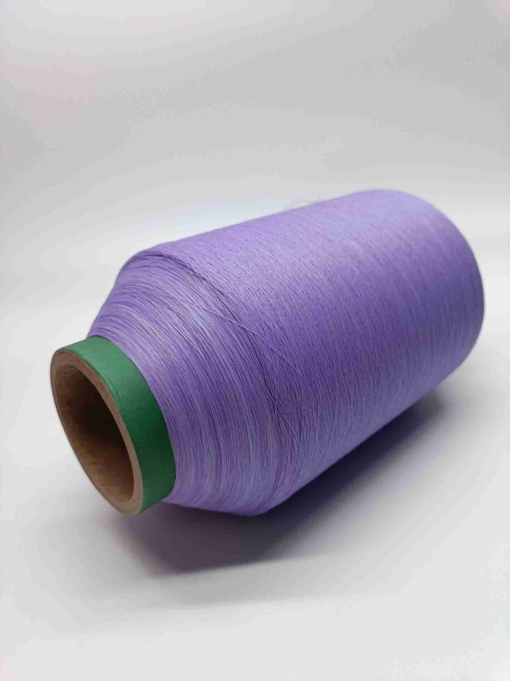 Custom Embroidery Light Reflective Thread Knitting Yarn For T-Shirt Logo Clothing Purple