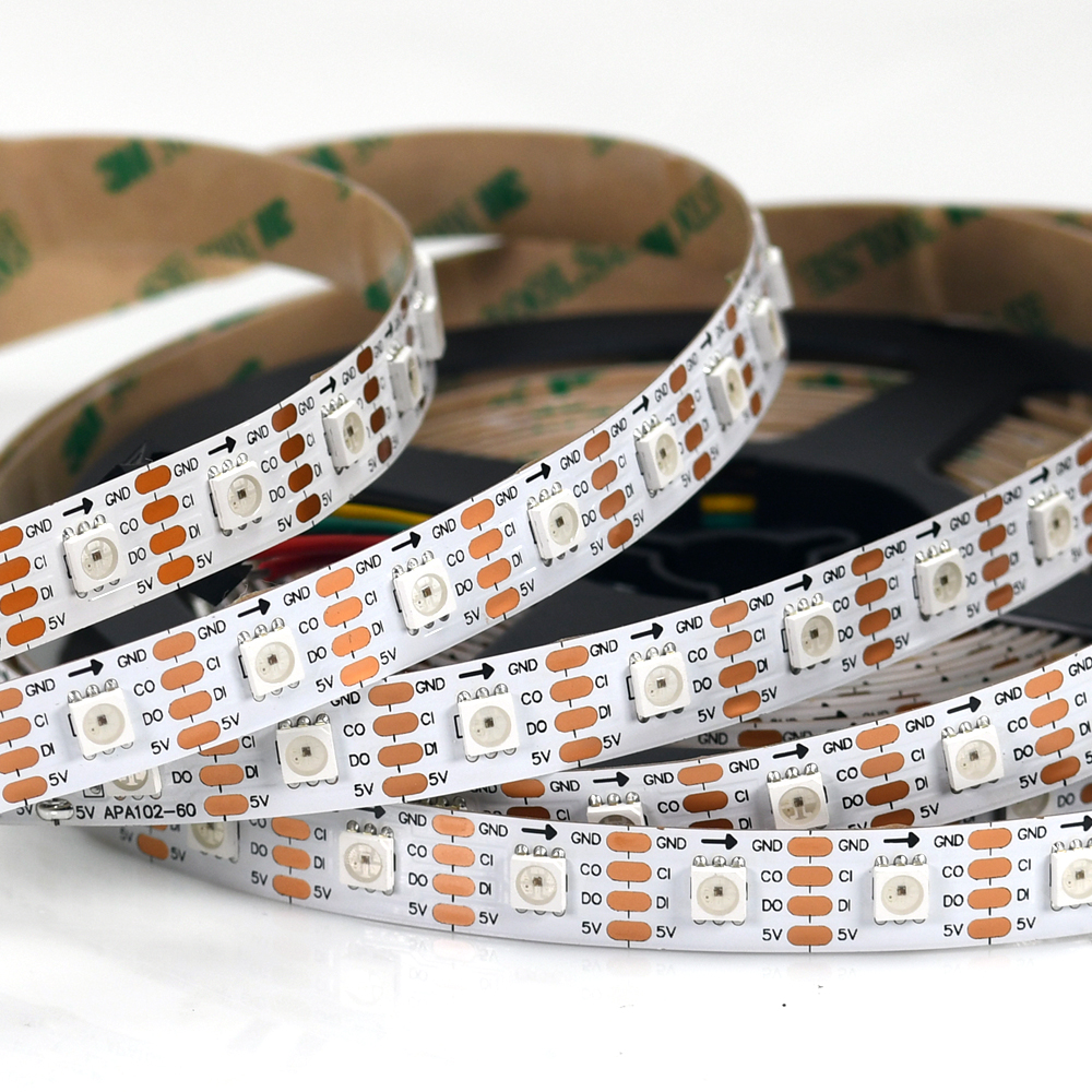 102 Leds Self Adhesive LED Strip 60 Pixel Self Adhesive Rope Lights