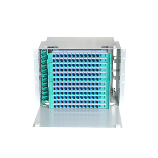 144 Cores Optical Fiber Distribution Frame 19" Rack Mounted With Pigtails And Adaptors
