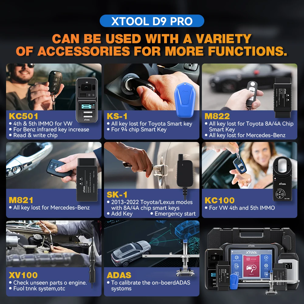 Newest XTOOL D9S Pro Automotive Diagnostic tools with Topology Map XTOOL D9 Pro DoIP D9PRO Key Programming ECU Coding 42