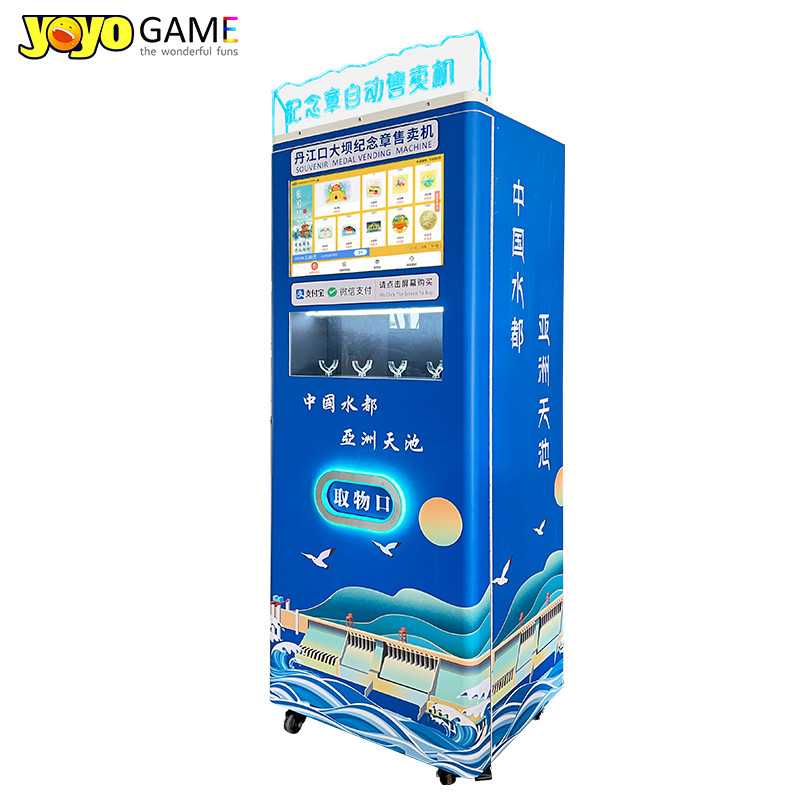 Medal Vending Machine For Medallion Dispenser Expending Souvenir Penny Vending Machine OEM