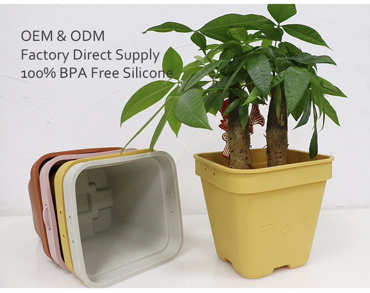 Multi Functional Silicone Flower Pot Eco Friendly With Customized Logo