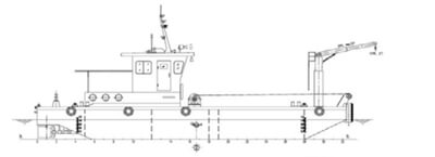 Small Service Boat for Anchor and Pipeline Handling of Dredgers  Leader Dredger