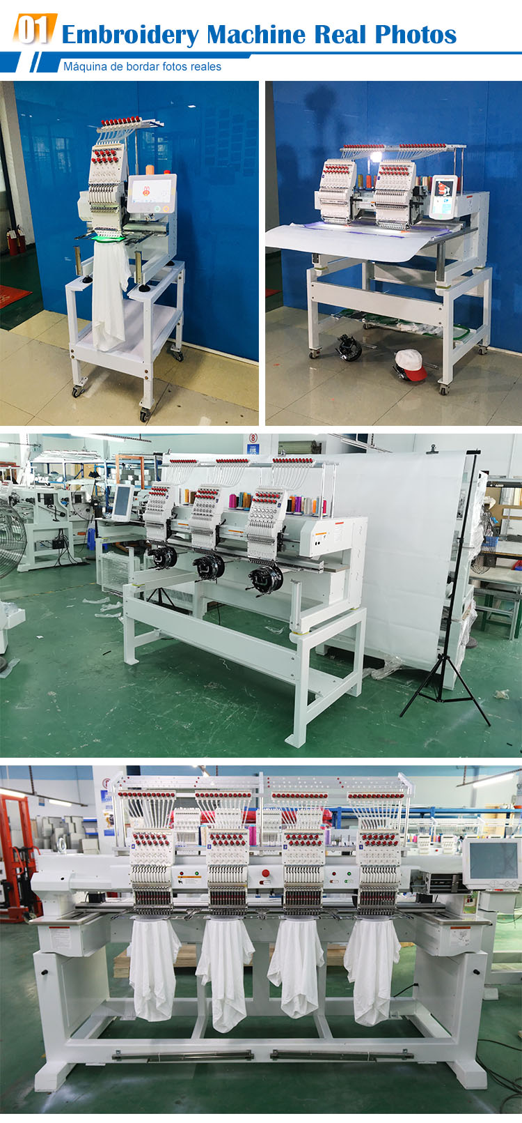 1-4head single head flat garment pillow towel bag t-shirt cap computer embroidery machine Computerized monogram machine