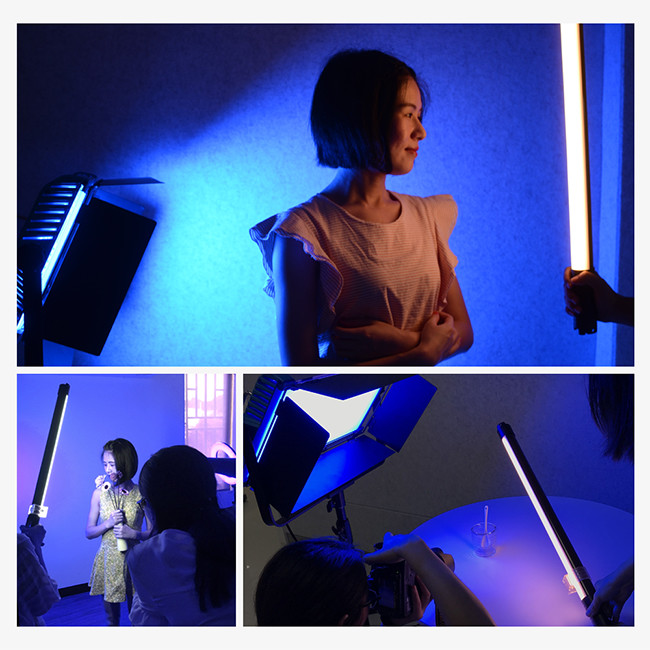 9990K 640pcs Warm White LED Tube Light RGBW With Effects Film Lights