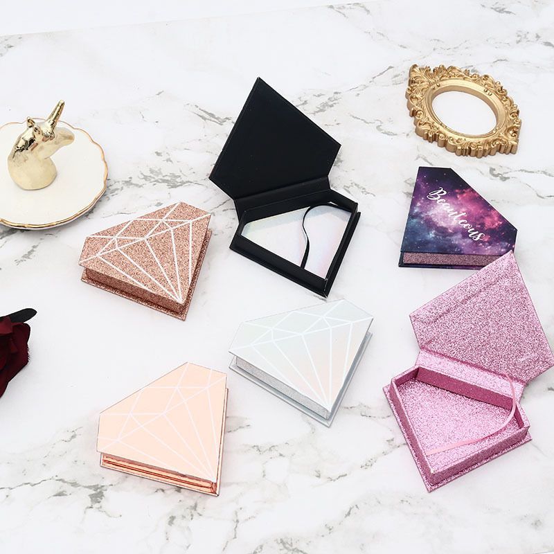 China Supplies OEM Wholesale High Quality Luxury Pink Paper Custom False Eyelashes Eyelash Lash False Nail Cardboard Magnet Packaging Packing Gift Cosmetic Box