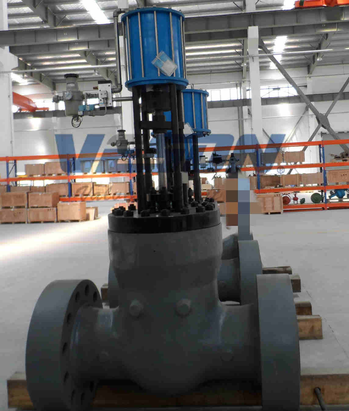 Single / Double Acting Pneumatic Linear Actuator Modular Design ISO CE Certification Pneumatic On OFF Valve