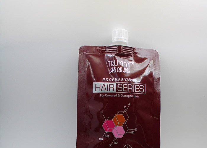 Plastic Pour Spout Covers Sealing On Self Stand Upright Laminated Pouches