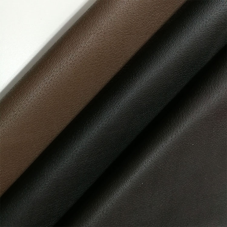 Brown Black Vegan Leather Fabric Metallic Attrective Look Elegant Design