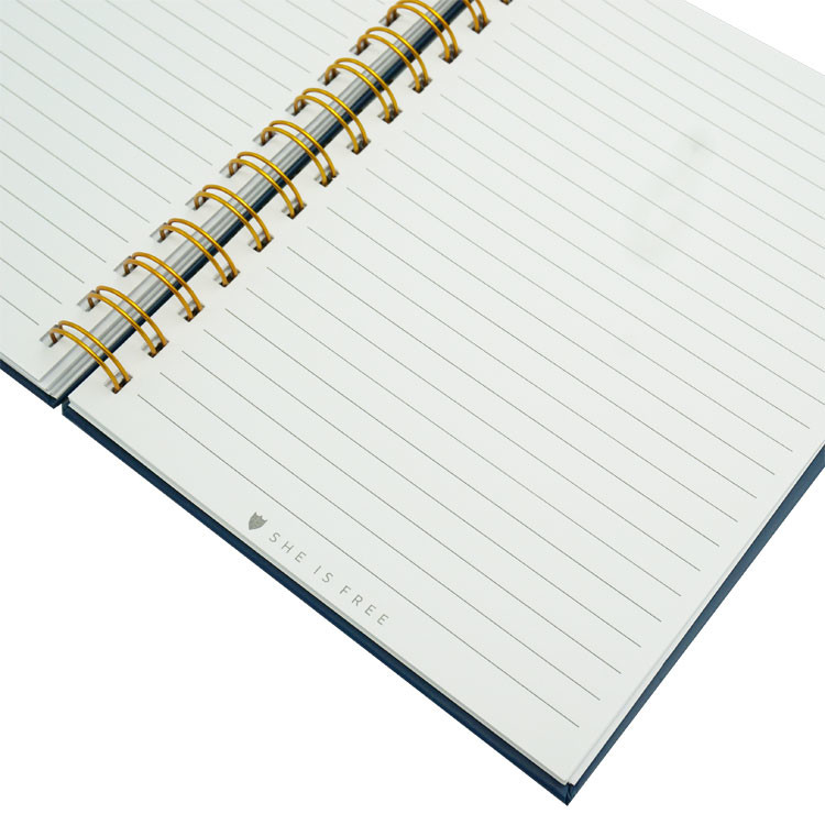 248*248mm Soft Touch Spiral Binding Service , custom journal printing 240PP