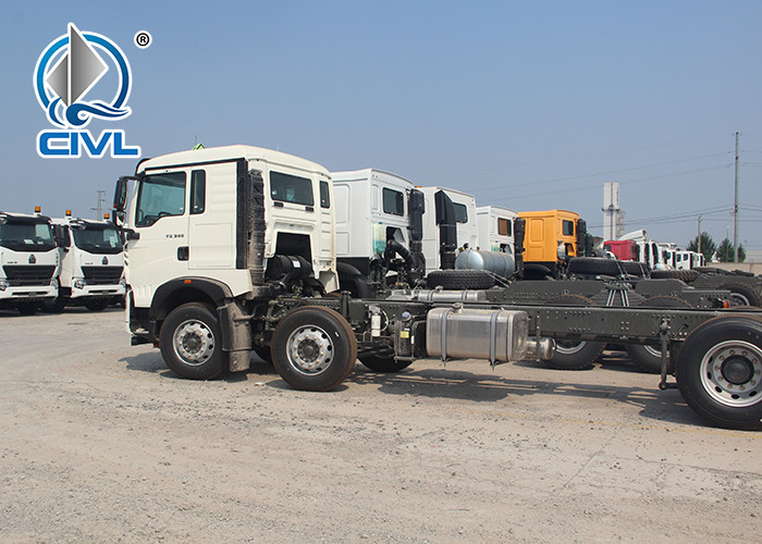 SINOTRUK HOWO 8x4 Heavy Cargo Trucks / Diesel Box Stake Truck , STRONGEST TRACTOR