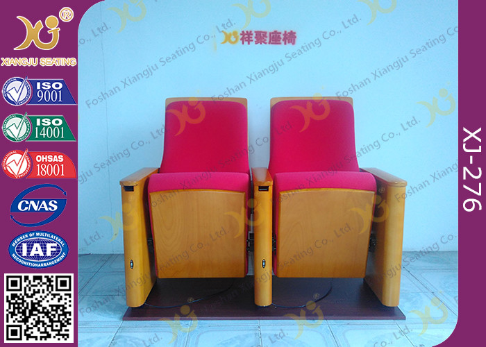 Church Type / Theater Type Theater Seating Furniture With USB Port Phone Recharge