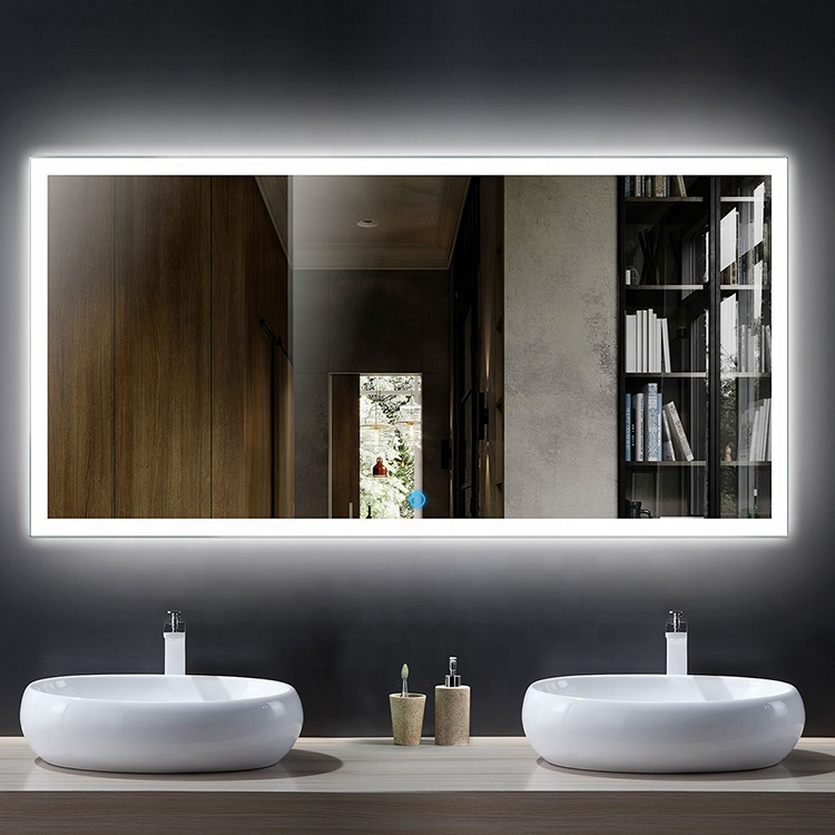 Hotel and Barbershop Interior Decorative Rectangle Led Bathroom Vanity Illumination
