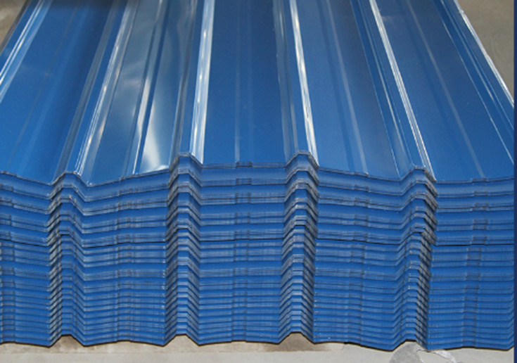 Painted Corrugated Steel Sheets Wave Roofing Sheet AZ125 S320GD 0.75mm