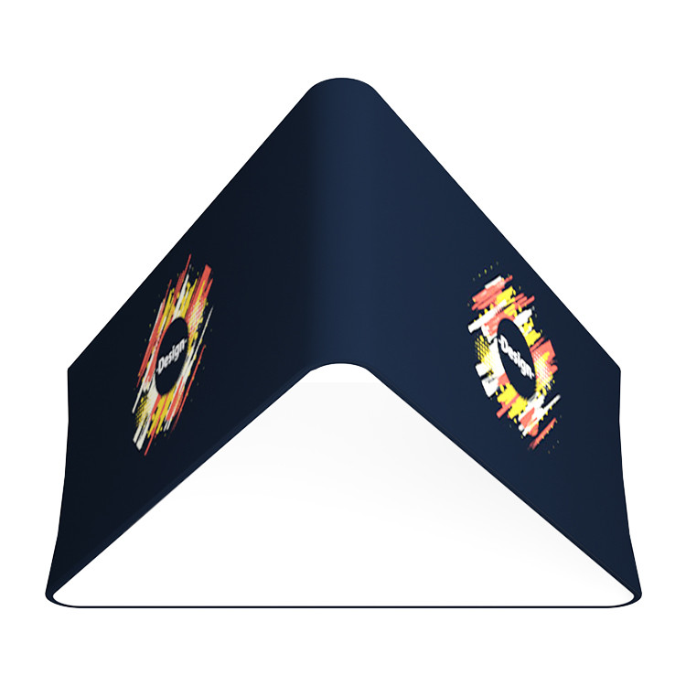 Triangle Shape Ceiling Sign Hanging Hardware Tension Fabric Hanging Signs
