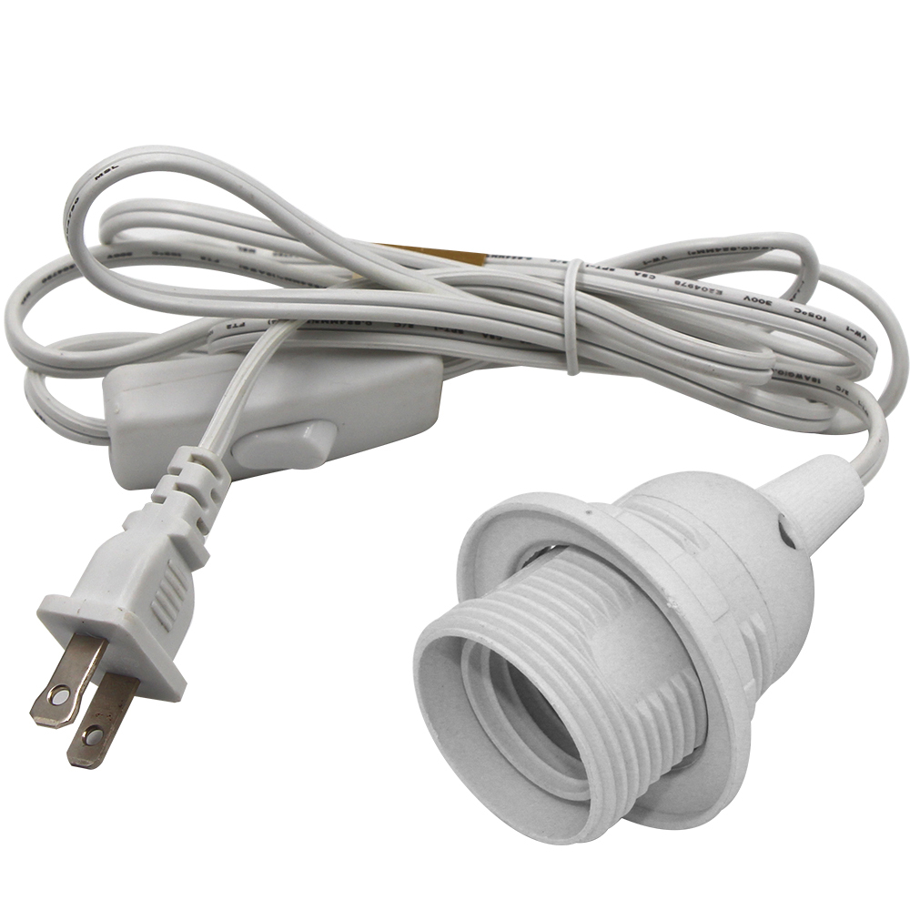 E14 Holder Himalayan Salt Lamp Power Cord with 1.2M Cable Length and 303 On/Off Switc