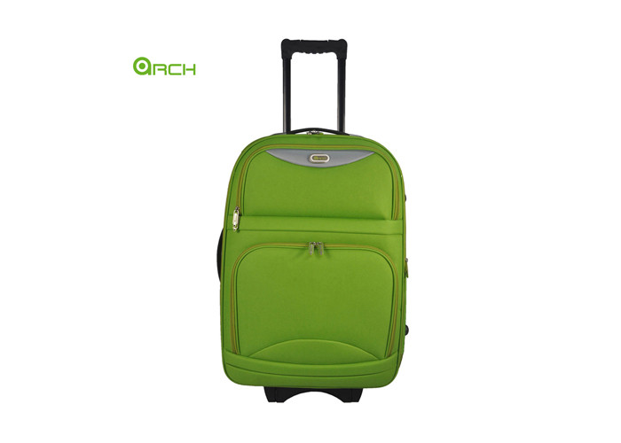 Large Capacity Round Shape Lightweight Luggage Bag with Two Front Pockets and 6 Skate Wheels