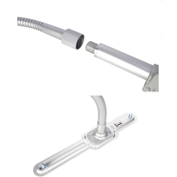 Sliver Powder Coat Tablet Ipad Pro Locking Clamshell Floor Kiosk Stand