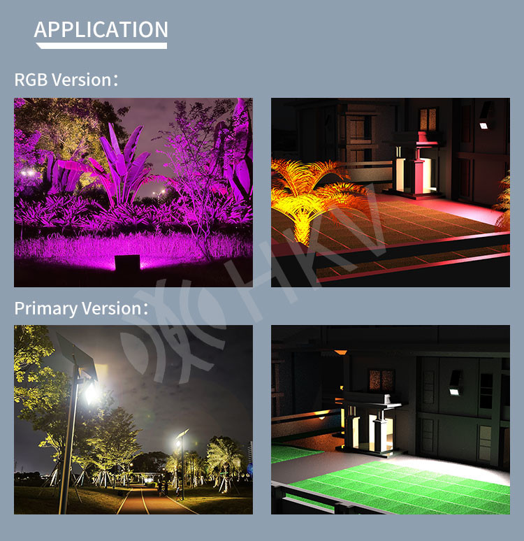 Solar LED RGB Flood Light Outdoor Bluetooth Mobile Phone And Music Smart Control