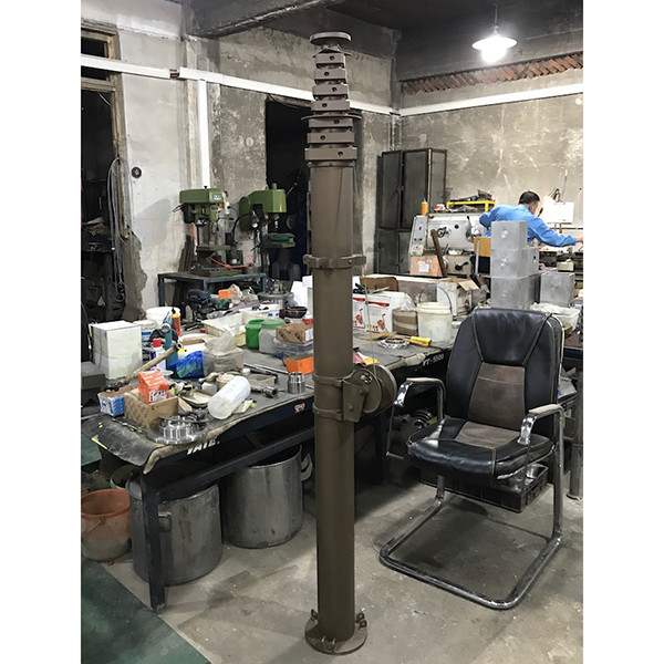 10m manual crank lifting telescopic mast-aluminum materials-telescoping mast-antenna mast