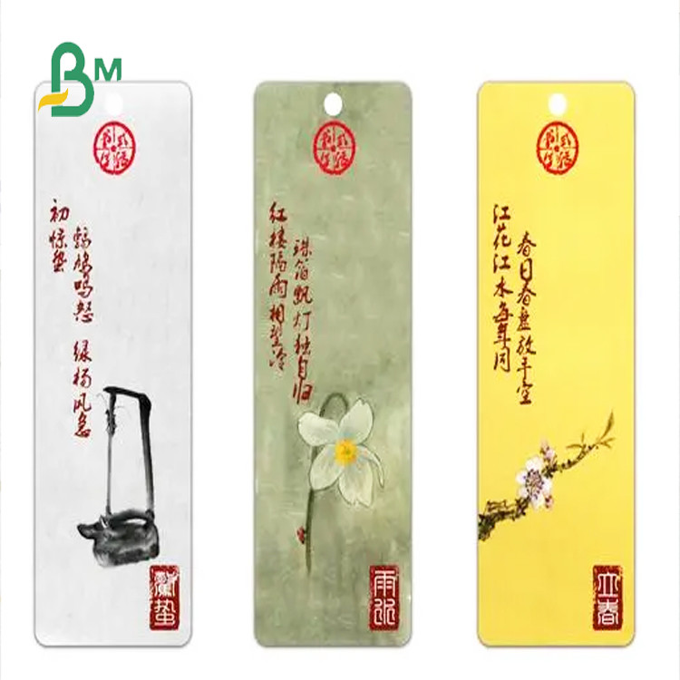 High Bulk White Cardboard Gloss Single Side Board for Bookmarks