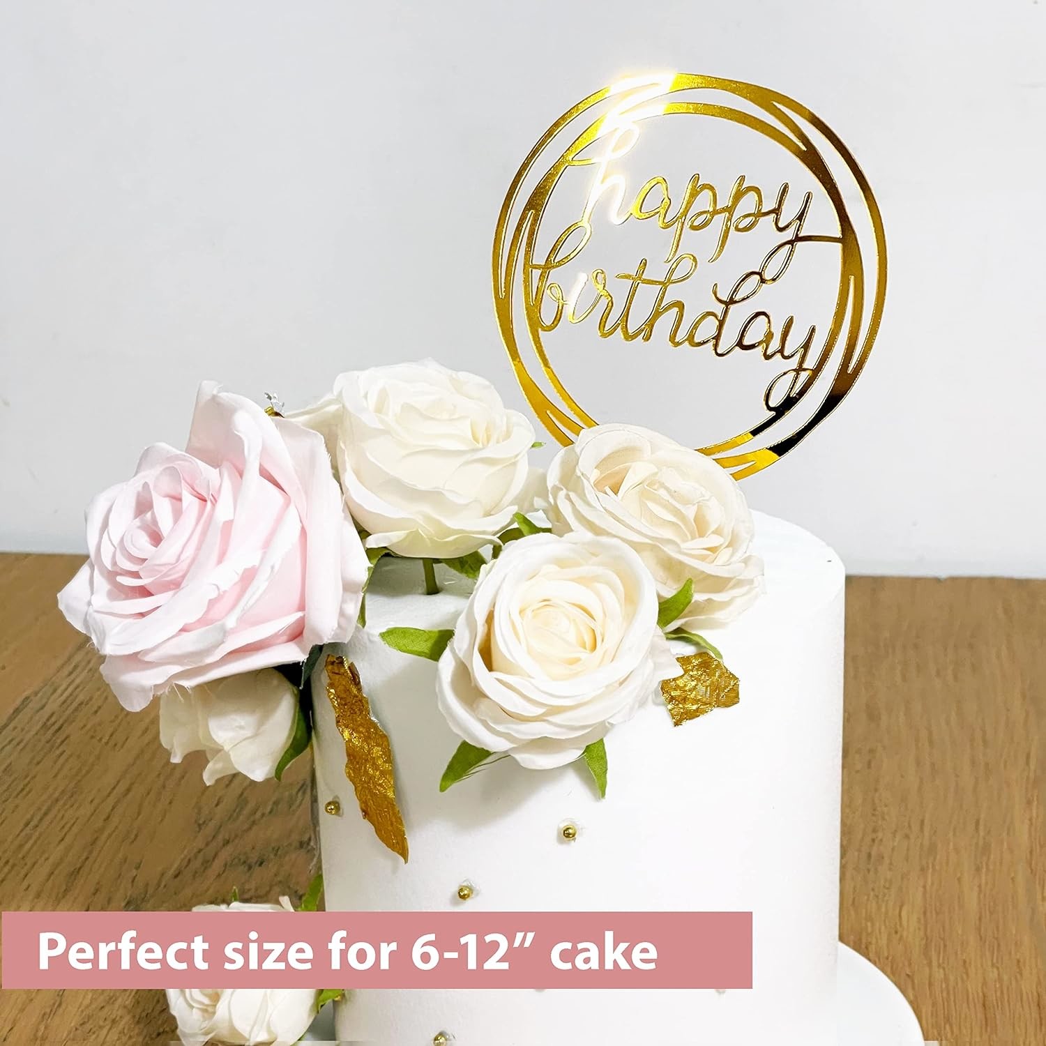 Birthday Cake Topper, 6pcs Acrylic Birthday Cake Toppers Happy Birthday Cake Toppers For Birthday Decorations