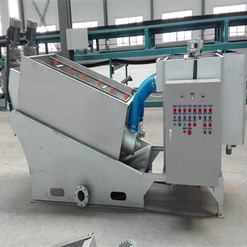 Customizable Carbon Steel WWTP STP Sludge Dewatering Screw Press for Sludge Treatment