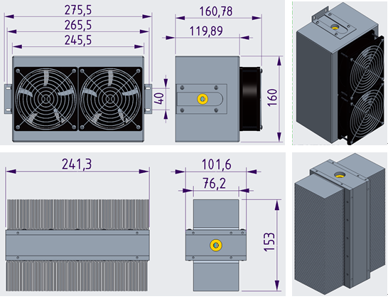 Portable Peltier Liquid Cooler For Medical Equipment