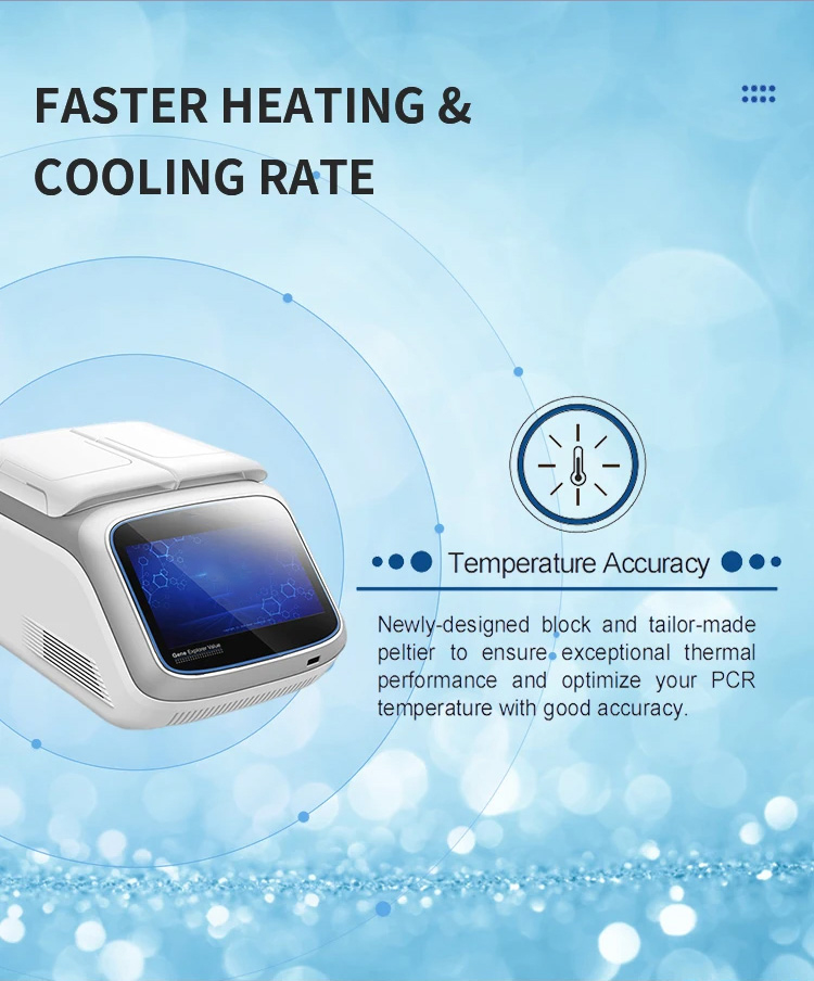 Medical Gradient Thermal Cycler for PCR Genes Life Science Equipments Automatic Hot-lid