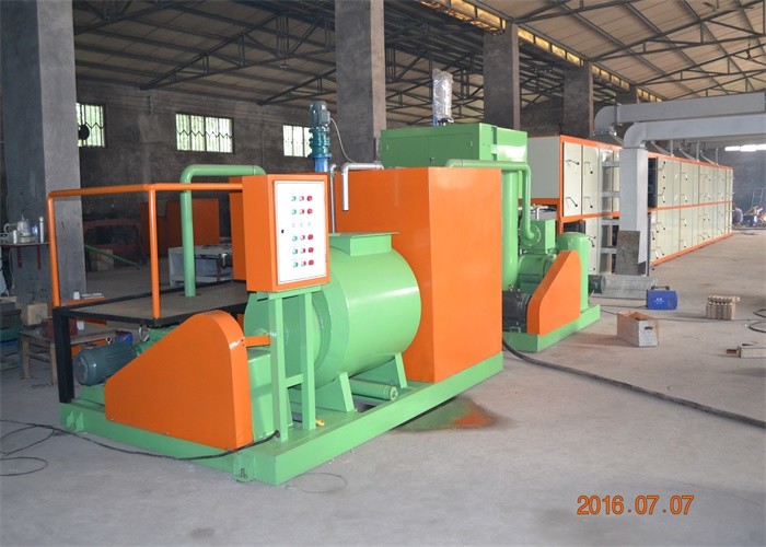 Custom Color Semi Automatic Egg Tray Machine With PLC Control Easy Operation
