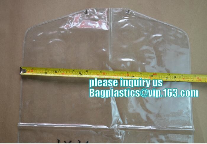 garment packaging bag cover dry clean poly garment bag rolls,laundry dry cleaning garment bag,Clear Polythene 21x4x54'',