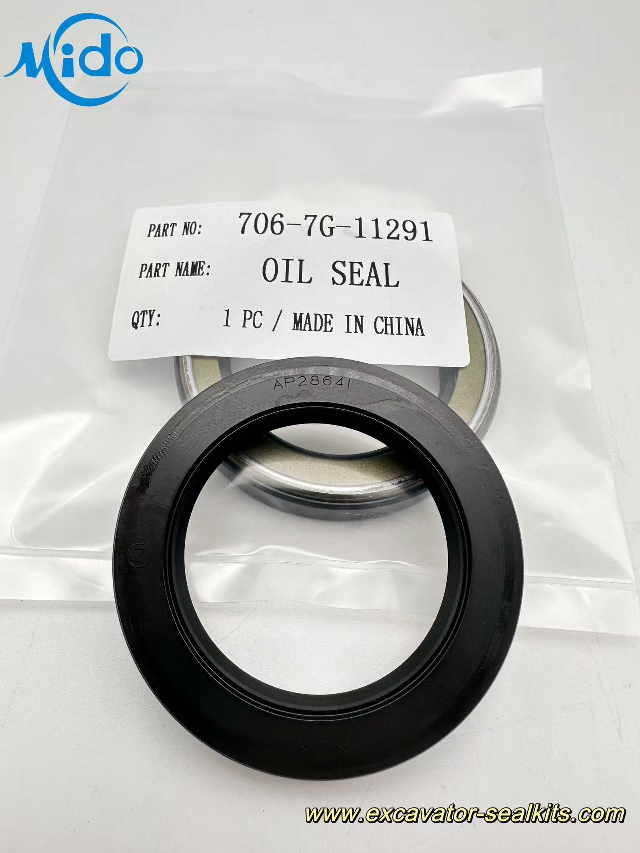 Komatsu Travel Motor & Main Pump Oil Seal - Fits PC100L/150/200 Series Excavators ｜706-7G-11290 706-7G-11291