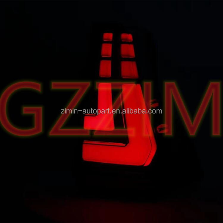 Black Red LED Tail Light ABS Plastic For Prado FJ150 2018