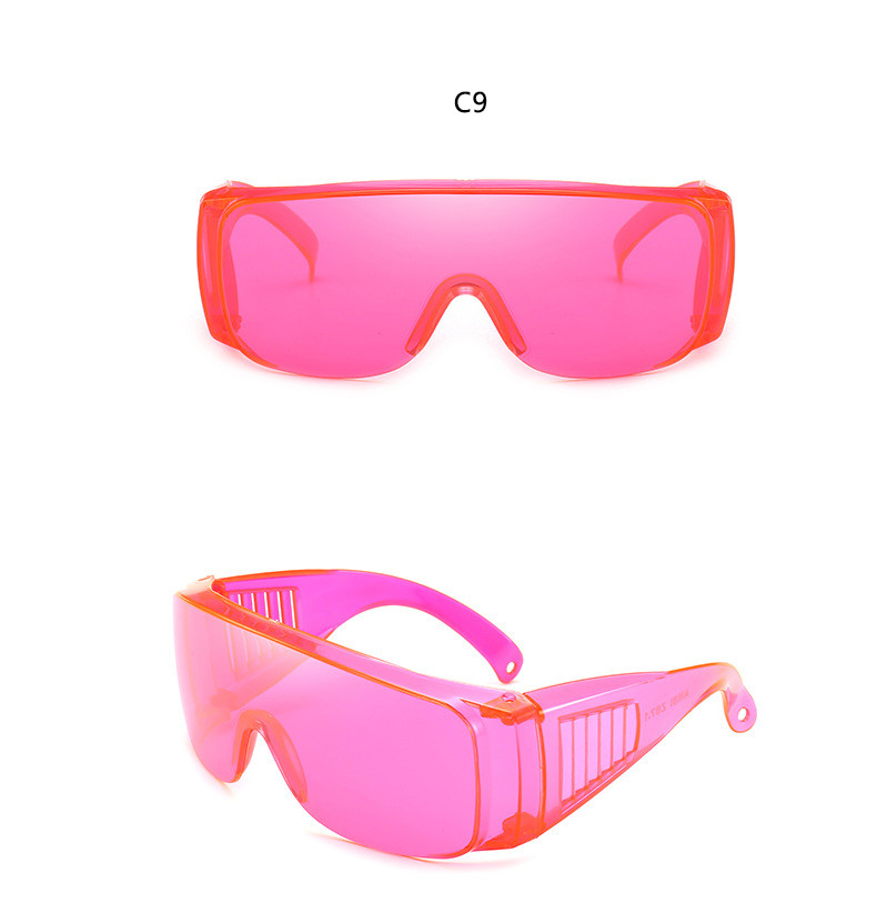 Transparent Lens Oversized Sunglasses UV400 38g Windproof Goggles