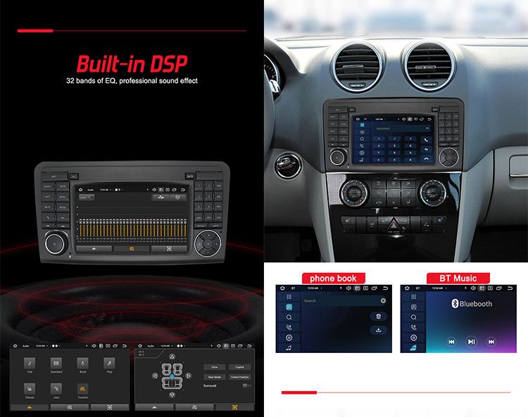 Mercedes Benz ML 350 W164 2005-2012 With Physical Buttons Car GPS Wireless Carplay