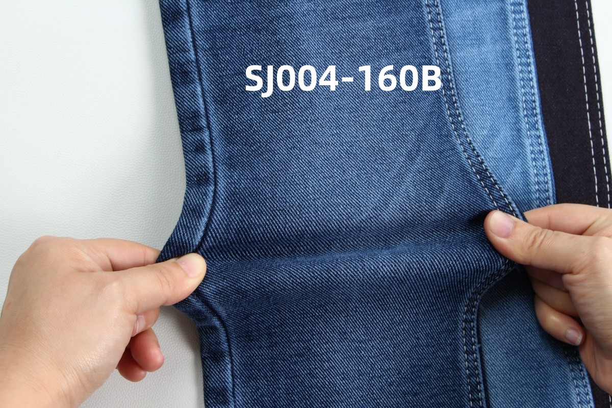 12 oz dark blue high stretch woven denim fabric for jeans